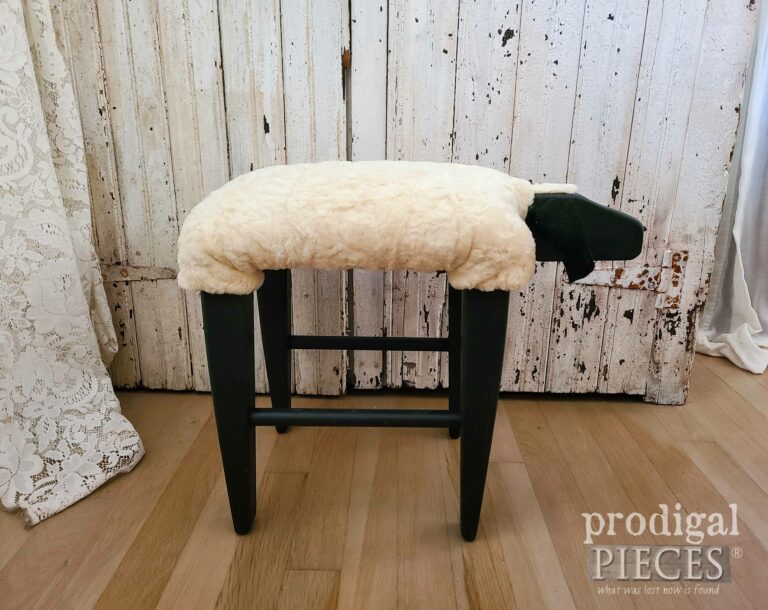 Handmade Sheep Stool | shop.prodigalpieces.com #prodigalpieces