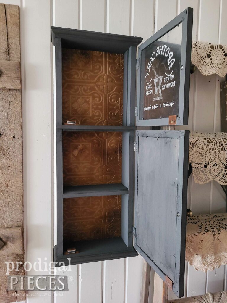 Copper Lined Apothecary Wall Cabinet | shop.prodigalpieces.com #prodigalpieces