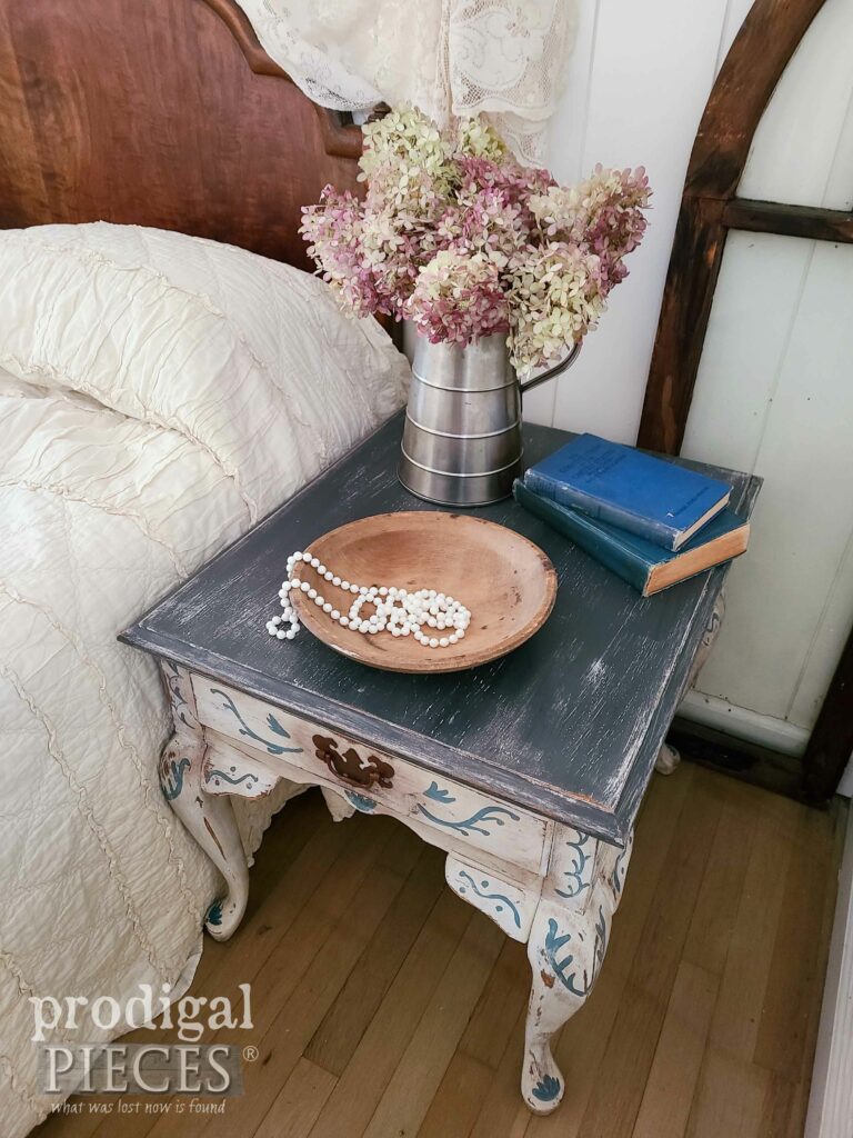 Distressed Boho Queen Anne Table | shop.prodigalpieces.com #prodigalpieces