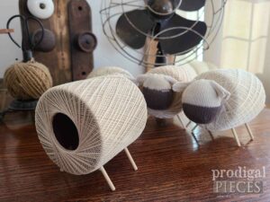 DIY Adorable Spool Sheep Back | shop.prodigalpieces.com #prodigalpieces