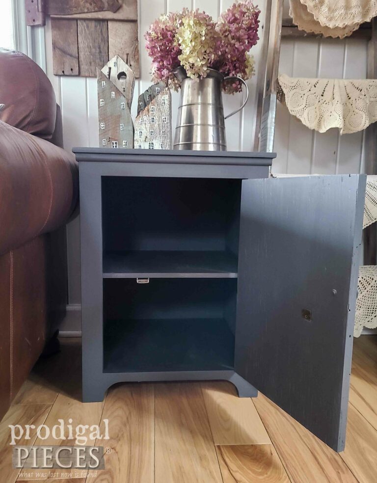 Open Side Table Cabinet | shop.prodigalpieces.com #prodigalpieces