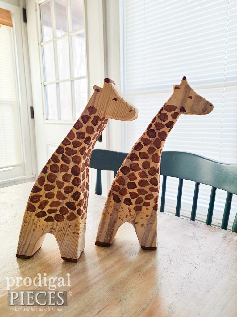 Hand-Painted Wooden Giraffe Toys | shop.prodigalpieces.com #prodigalpieces
