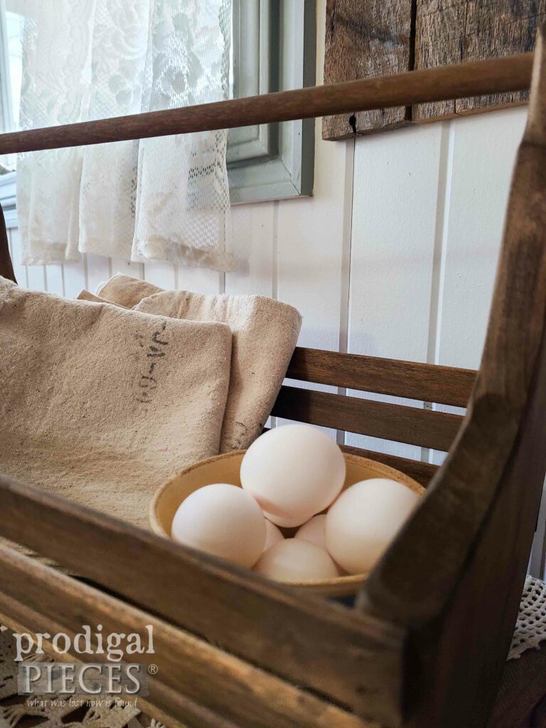 Farmhouse Egg Basket by Prodigal Pieces | shop.prodigalpieces.com #prodigalpieces