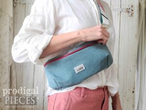 Teal Blue Corduroy Hipbag available at Prodigal Pieces | shop.prodigalpieces.com #prodigalpieces
