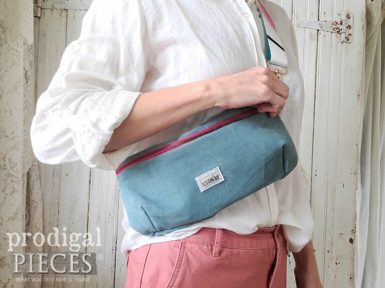 Teal Blue Corduroy Hipbag available at Prodigal Pieces | shop.prodigalpieces.com #prodigalpieces