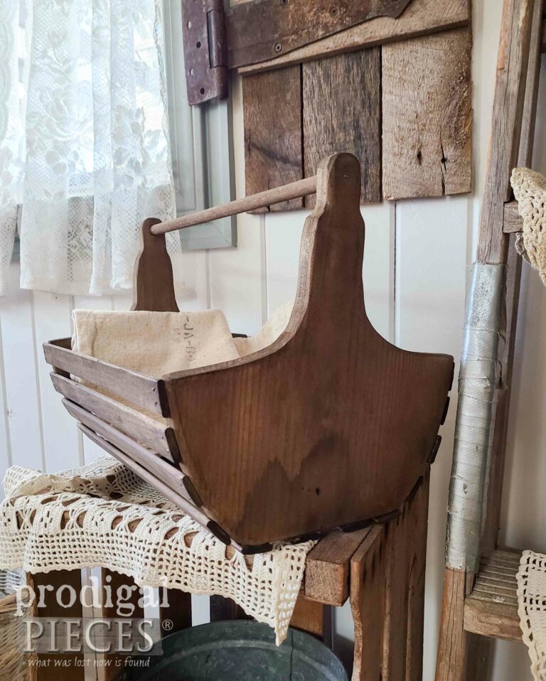 Wood Slat Tote End by Prodigal Pieces | shop.prodigalpieces.com #prodigalpieces
