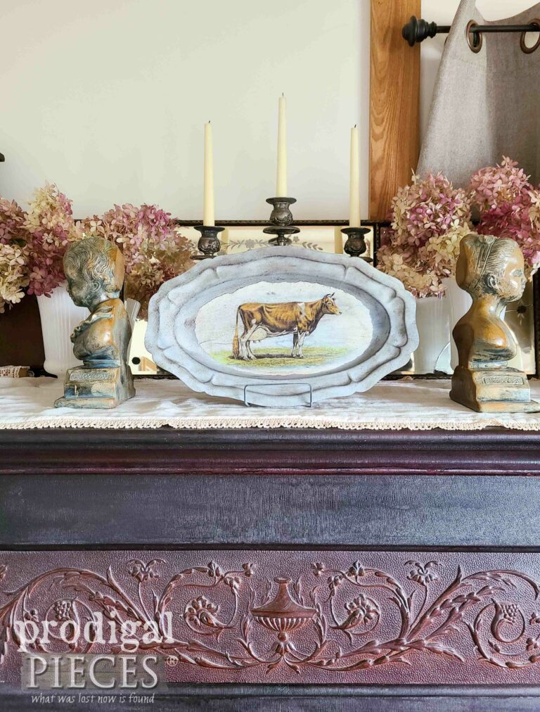 Antique Style Farmhouse Cow Print available at Prodigal Pieces | shop.prodigalpieces.com #prodigalpieces