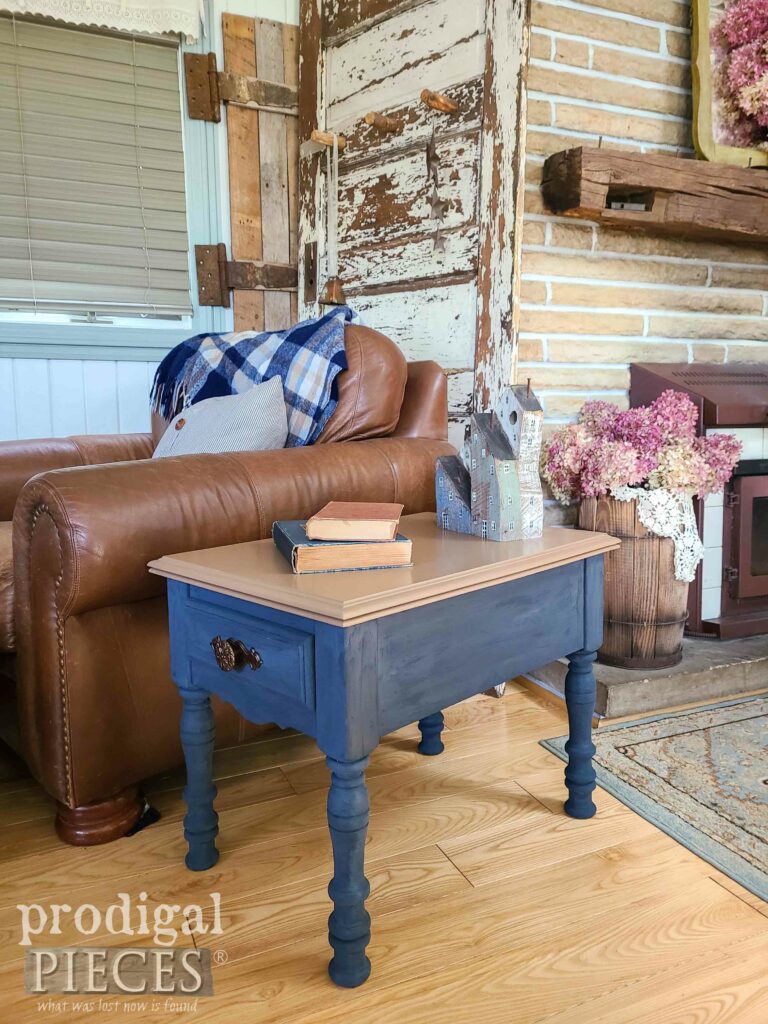 Farmhouse Style Side Table | shop.prodigalpieces.com #prodigalpieces