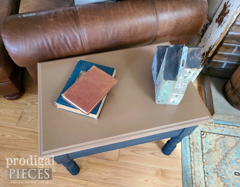Rescued Vintage Side Table | shop.prodigalpieces.com #prodigalpieces
