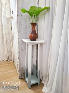 Vintage Wooden Plant Stand with Tile available at Prodigal Pieces | shop.prodigalpieces.com #prodigalpieces