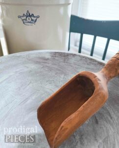 Antique Wood Scoop in Farmhouse Wooden Bowl | shop.prodigalpieces.com #prodigalpieces