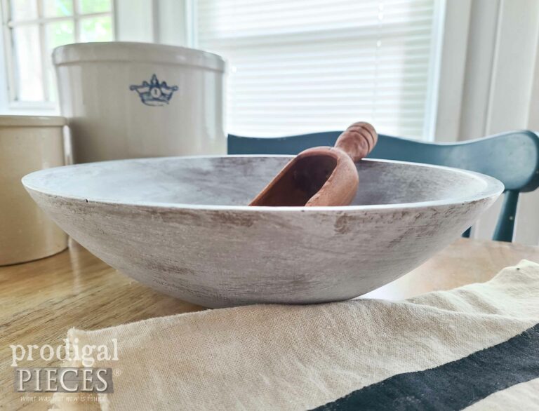 DIY Farmhouse Dough Bowl | shop.prodigalpieces.com #prodigalpieces