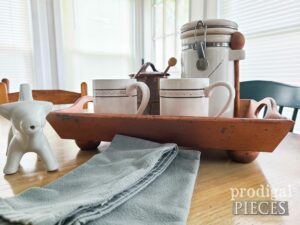 Thrifted Tray Makeover for Farmhouse Wooden Tray | shop.prodigalpieces.com #prodigalpieces