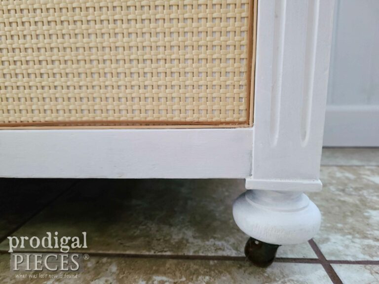 Closeup of Blanket Chest Caning | shop.prodigalpieces.com #prodigalpieces