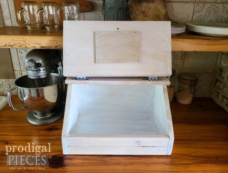 Open Farmhouse Bread Box | shop.prodigalpieces.com #prodigalpieces