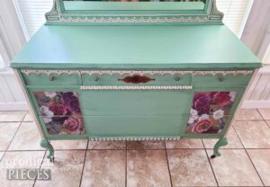 Top View Green Antique Dresser | shop.prodigalpieces.com #prodigalpieces