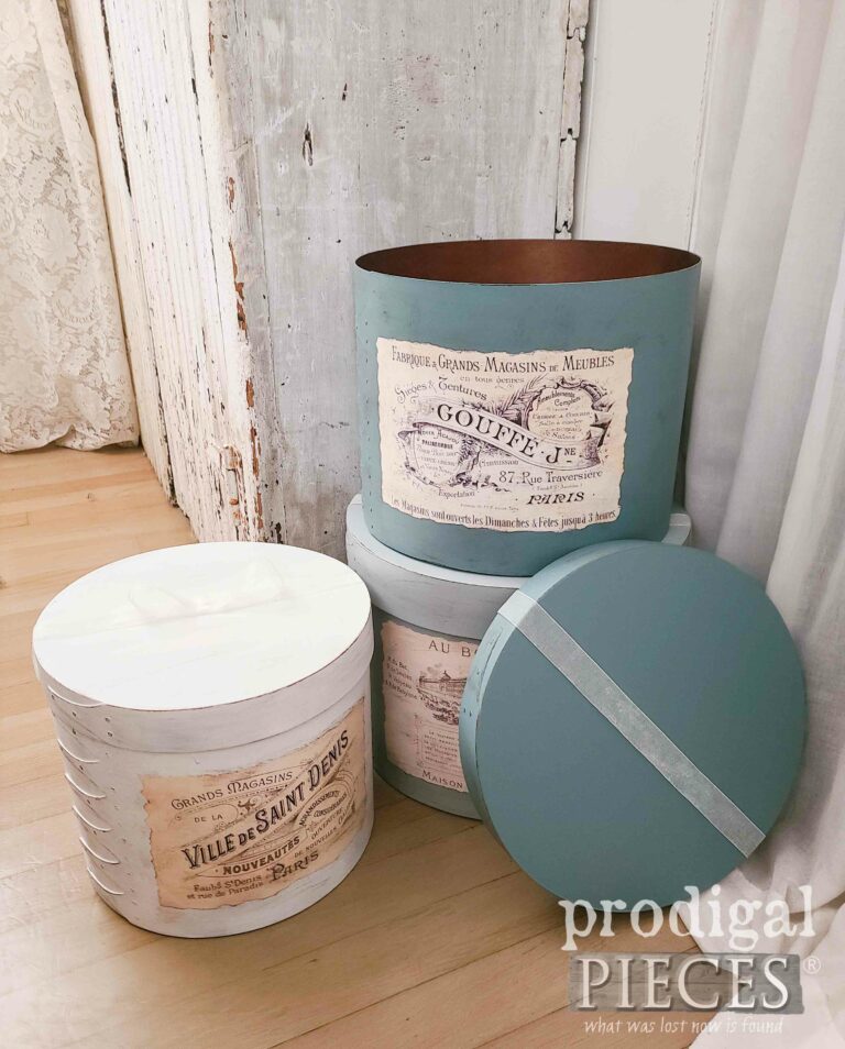 Savvy French Chic Storage Boxes | shop.prodigalpieces.com #prodigalpieces