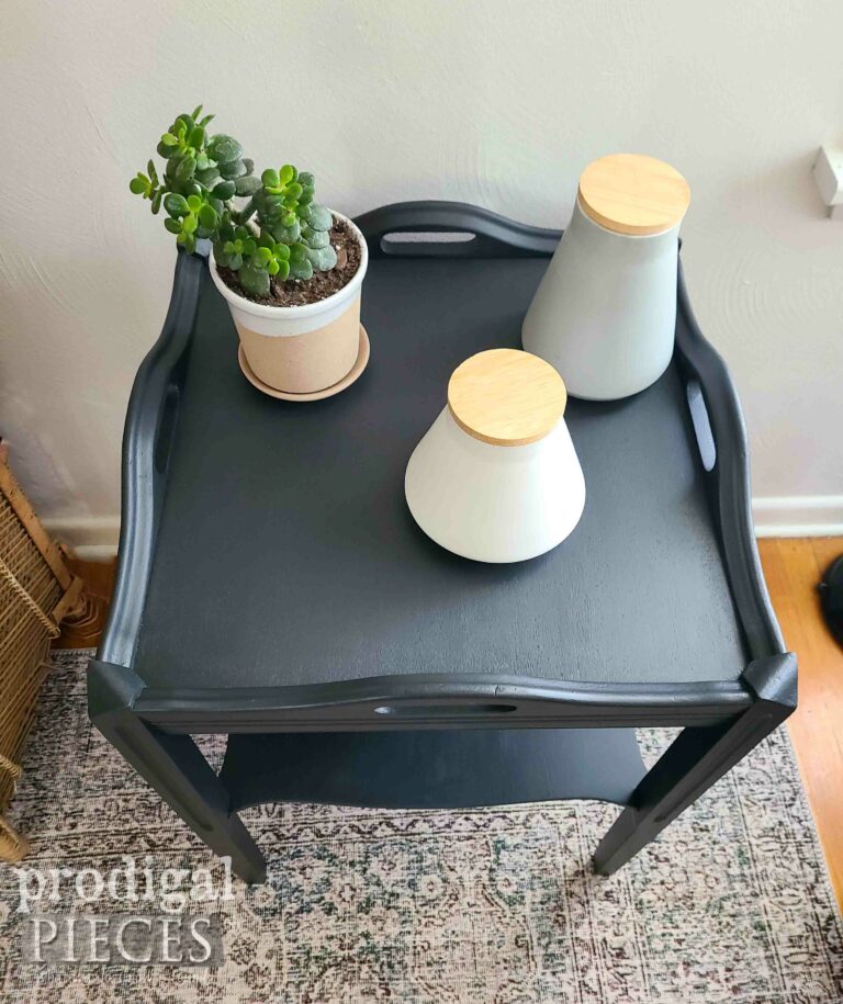 Top View Black Side Table | shop.prodigalpieces.com #prodigalpieces