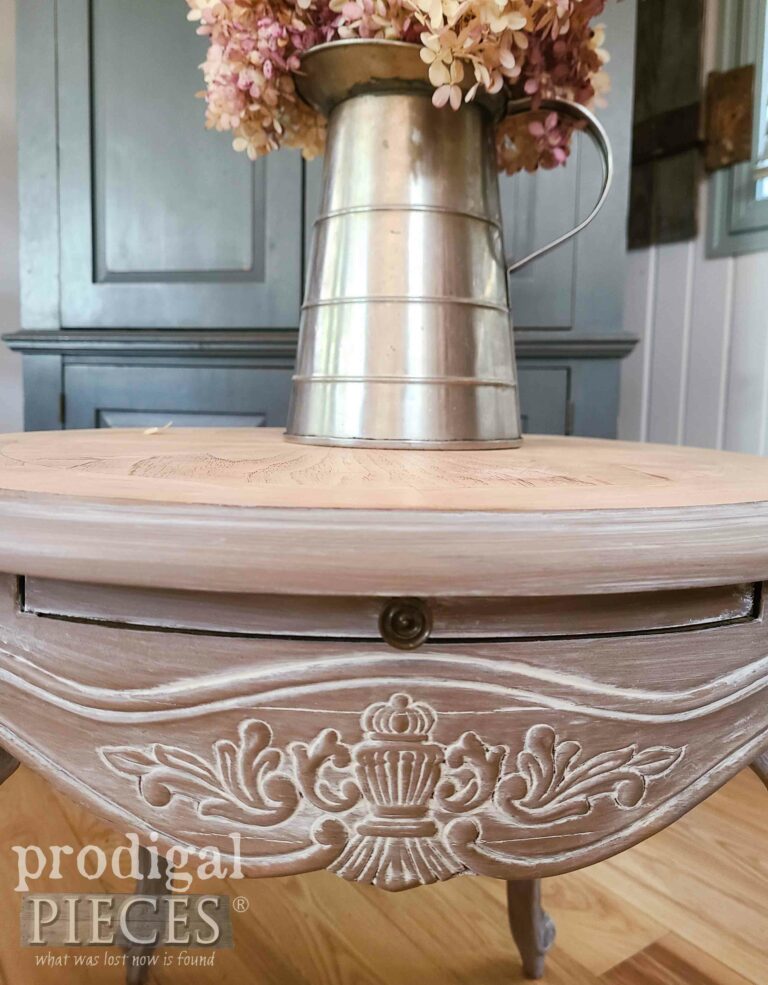 Closeup Ornate Table | shop.prodigalpieces.com #prodigalpieces