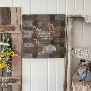 Reclaimed Wood Autumn Sign available at Prodigal Pieces | shop.prodigalpieces.com #prodigalpieces