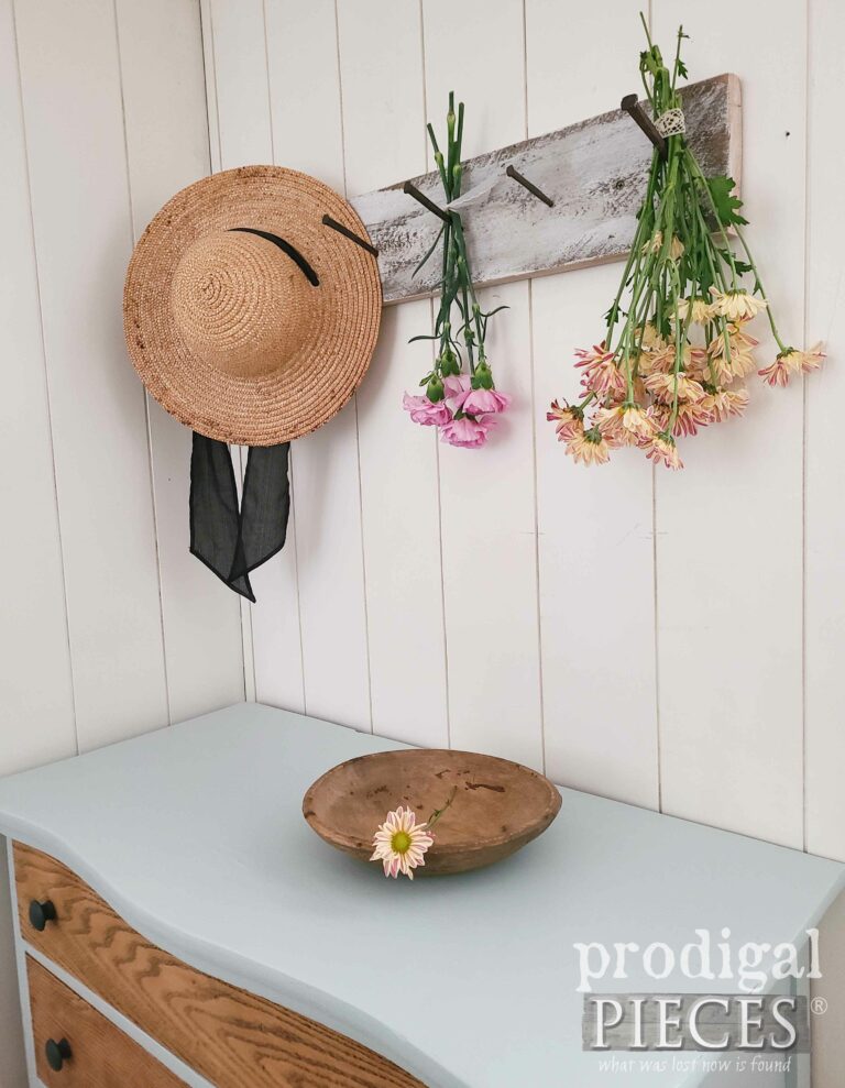 Summer Farmhouse Antique Oak Chest of Drawers | shop.prodigalpieces.com #prodigalpieces