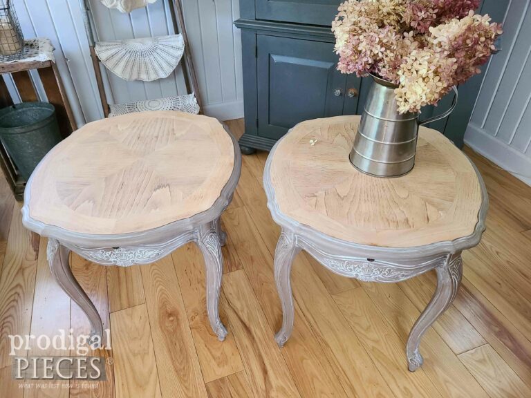 Whitewashed Wood Tabletops | shop.prodigalpieces.com #prodigalpieces