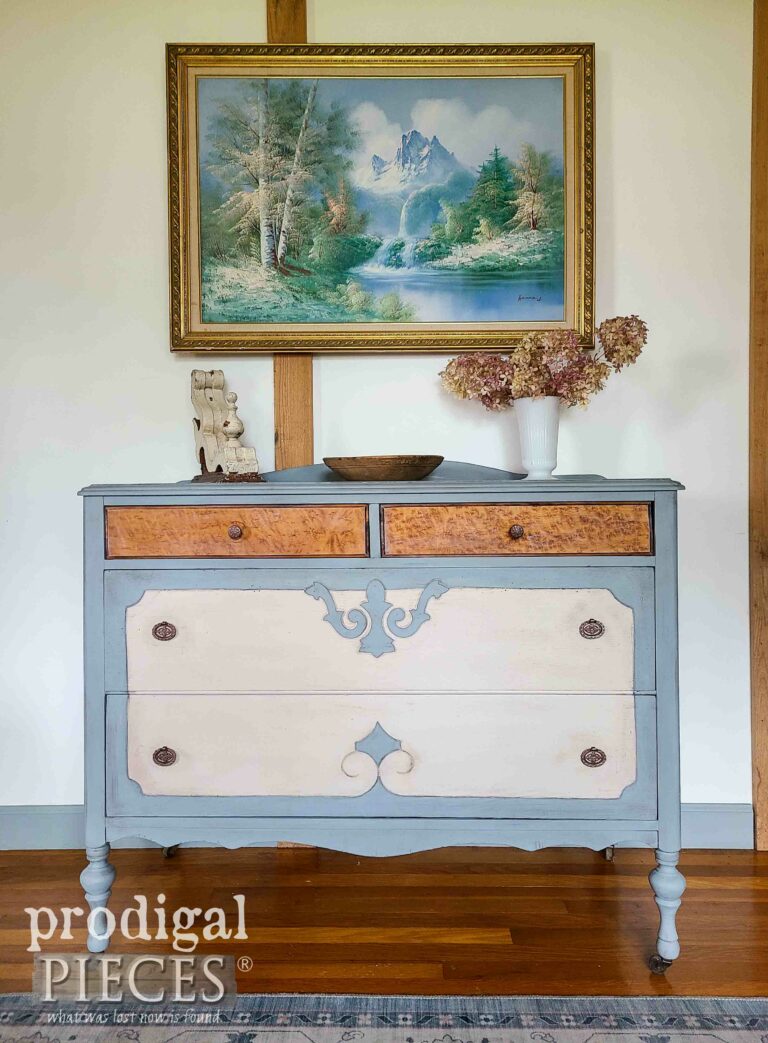 Blue Antique Dresser | shop.prodigalpices.com #prodigalpieces