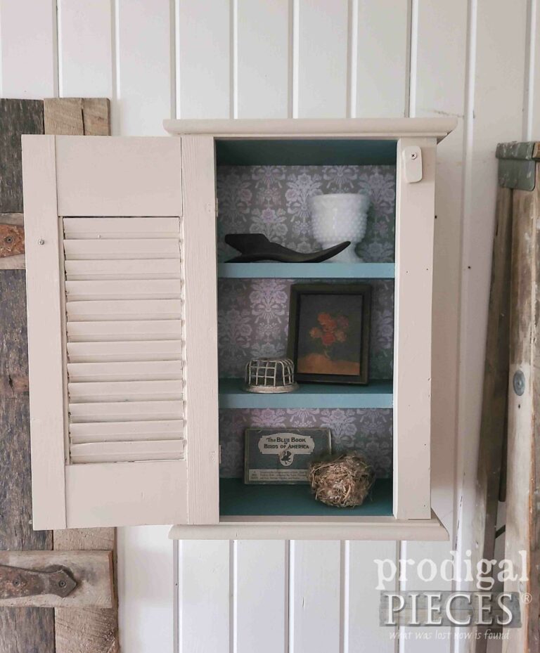 Blue and White Cabinet | shop.prodigalpieces.com #prodigalpieces