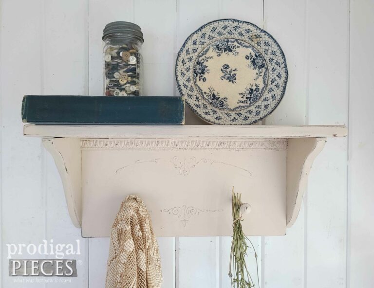 DIY Vintage Shelf | shop.prodigalpieces.com #prodgalpieces