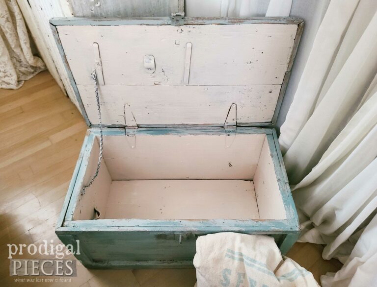 Inside Painted Tool Chest | shop.prodigalpieces.com #prodigalpieces