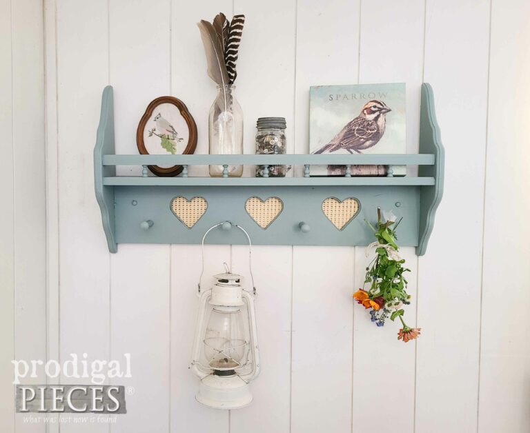 Thrifty Heart Cut-Out Peg Shelf available at Prodigal Pieces | shop.prodigalpieces.com #prodigalpieces