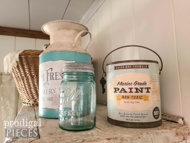 Vintage Metal Paint Can | shop.prodigalpieces.com #prodigalpieces