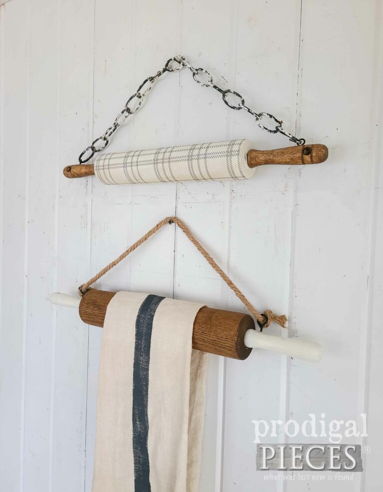 Farmhouse Rolling Pin Decor | shop.prodigalpieces.com #prodigalpieces