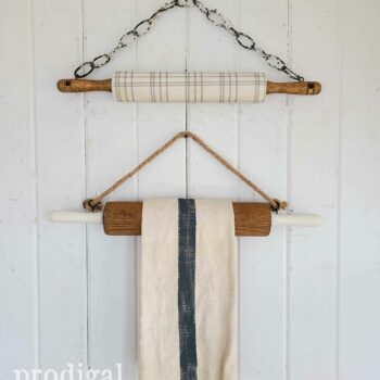 Rustic Farmhouse Wall Decor with Vintage Rolling Pins | available at Prodigal Pieces | shop.prodigalpieces.com #prodigalpieces